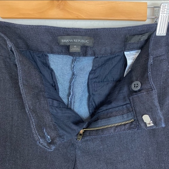 BANANA REPUBLIC Chambray Avery Ankle Pant Size 6 - Picture 7 of 8